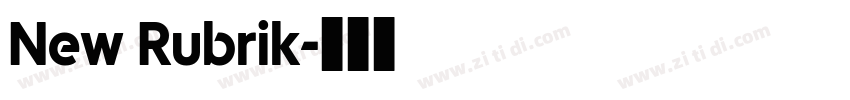 New Rubrik字体转换